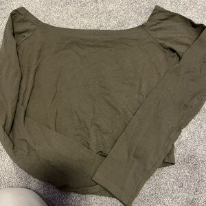 Long sleeve crop topop